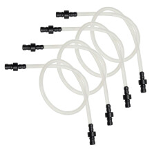 Coffee Machine Replacement Hose – 4 Silicone Tubes with 8 Connectors – for Fine Foam Nozzles