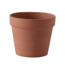 (L) Terracotta Flowerpot – with Drainage Hole & Porous – for Succulents & Cacti