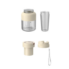 (White 1) Cordless Juicer Cup – 800ml 38 Blades & Straw Lid – for Smoothies Ice Crushing Travel