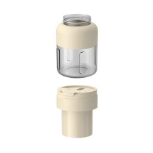 (Beige) Cordless Juicer Cup – 800ml 38 Blades & Straw Lid – for Smoothies Ice Crushing Travel