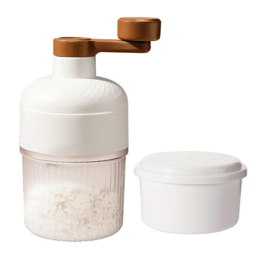 Hand Cranked Manual Shaved Ice Machine – Portable Mini – for Smooth Snowflake Ice