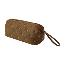 (Caramel) Hair Dryer Storage Bag – Oxford Fabric – for Travel Makeup Organizer