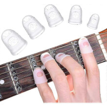 Guitar Finger Protectors, Anti-Slip Silicone Sleeves 40pcs 5 Sizes for String Instrument Practice
