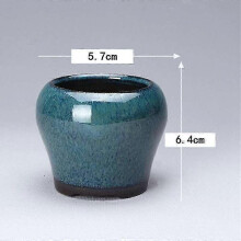 (Style 17) Stoneware Bonsai Pots with Drainage Holes Chinese Style Ceramic Planters for Indoor Plants