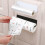 Self-Adhesive Wall Mount Paper Towel Holder for Kitchen, Bathroom Cabinet Organizer 3
