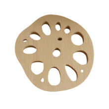 (D 1) Wooden Cookie Coaster – Heat Resistant Placemat for Coffee Mugs