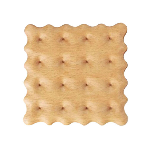 (B 1) Wooden Cookie Coaster – Heat Resistant Placemat for Coffee Mugs