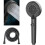 Water Saving Shower Head with 5 Adjustable Modes & High Pressure - Universal Bathroom Shower Head (Black) 1