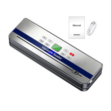 (F) Electric Vacuum Sealer – Adjustable Temp & Built-in Cutter – for Food Storage Kitchen Home