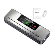 (B) Electric Vacuum Sealer – Adjustable Temp & Built-in Cutter – for Food Storage Kitchen Home