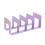 (Purple) Acrylic Bookends – 4-Compartment Desktop Organizer for Office Home 1
