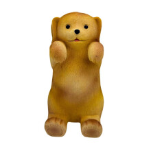 (Brown) Dog Memo Pad Dispenser – Resin Cute Note Holder for Desk Office