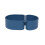 (Blue) Silicone Microwave Lunch Box – Foldable with Divided Compartments – for Office & Travel 1