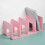 (Purple) Acrylic Bookends – 4-Compartment Desktop Organizer for Office Home 5