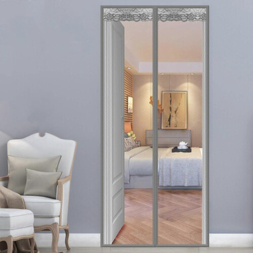 (110*230cm, Gray) Magnetic Screen Door
