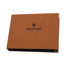 (Dark Yellow) Horizontal Loose-Leaf Photo Album – Waterproof Thickened Pages – for Travel & Family Memories