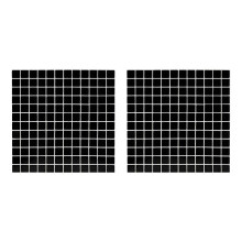 (Black) 2Pcs Retro Self Adhesive Tile Sticker – Waterproof – for Kitchen Bathroom Wall Backsplash