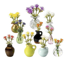 (C) Mini Glass Vase Fridge Magnet – 3D Flower Holder – for Kitchen & Office Decor