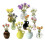 (C) Mini Glass Vase Fridge Magnet – 3D Flower Holder – for Kitchen & Office Decor 1