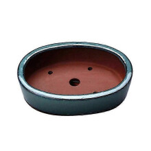 (Style 24) Stoneware Bonsai Pots with Drainage Holes Chinese Style Ceramic Planters for Indoor Plants