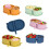 (Orange) Silicone Microwave Lunch Box – Foldable with Divided Compartments – for Office & Travel 2