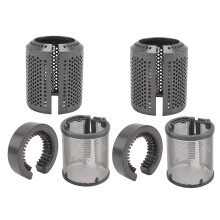 2X Hair Dryer Inner Filter + Outer Filter Cage for Hair Dryer HD01 HD03 HD08 Models, with Filter Cleaning Brush A