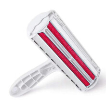 (red) Pxcl Reusable Pet Hair Removal Roller, Self Cleaning Eco Friendly Pet Hair Removal Brush For Carpet, Furniture, Clothes, Bedding And Sofa