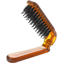 Travel Folding Hair Brush Bristle Hair Comb Foldable Portable Pocket Boar Bristle Hair Brush Bristle Hair Comb Travel Hair Brush Thick Mini Hair Brush