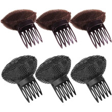 Volume Foam Cushion, Hair Volume Clips for Head Cushion, 6 Pieces Hair Head Cushion, Hair Sponge Comb Clip,2024 Ping