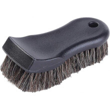 Car Cleaning Brush, Soft Horsehair Brush with Non-Slip Handle for Cleaning Rims, Chassis,2024 Ping