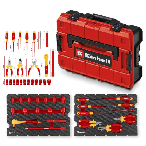 Einhell Einhell 24 Piece VDE Screwdriver Insulated Electricians Hand Tool Kit + E-Case