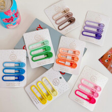 7 Pack of 21 candy color hair clips, woman side duckbill clip, one word clip, bb clip, small hair clip, kids fringe clip headdress,2024 Ping