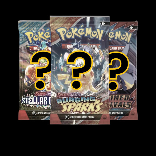 Pokémon 3 Random Pokémon Booster Packs – Scarlet & Violet / Mega Evolution (English) Bundle