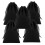 Black Drawstring Pouch for Hair Dryer Storage 15Pcs Flannel Multipurpose Bag 1