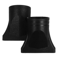 2pcs Hair Dryer Nozzle Attachment Salon Styling Concentrator Diffuser Tips for Blow Dryers Curly Hair Hairdressing Accessories Black Outer Diameter 4.