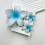 (Blue) Egg Flower Hair Clips 3pcs Multi Functional Shark Clip 1
