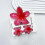 (Red) Egg Flower Hair Clips 3pcs Multi Functional Shark Clip 1