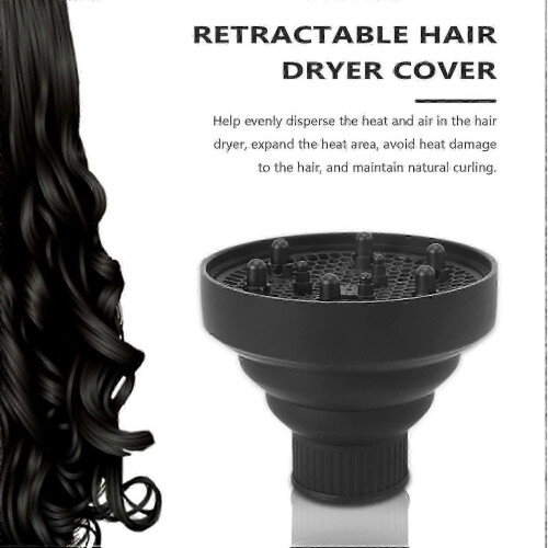 Universal Foldable Hair Dryer Diffuser Attachment Foldable Portable Travel Folding Design Fits Most 2