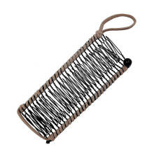 Xinwanna Hair Comb Lightweight Portable Strong Flexible Minimalist Design Simple Operation Hair Comb Styling Accessory (Coffee,L)