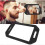 Large Handheld Mirror with Comb Set for Haircut, Wide Angle View, Professional Barber Use 4