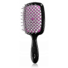 Janeke Superbrush Hair Detangling Brush for Smooth Hair - Black Fuchsia