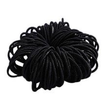 Girls 100 Pieces Of 3 Cm Nylon Non-harm Hair Rubber Band Color Hair Rope Jewelry
