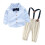 Jungen Anzug Langarm Hemd Blau 100cm Set 5