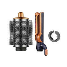 (Blue & gold) Round Volumizing Brush Airflow Attachment for Airwrap Styler HS01 HS05 HS08 Hair Dryer Diffuser Nozzle C