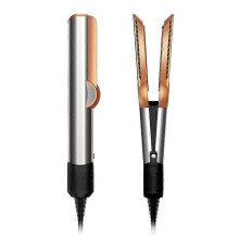 (EU, Grey) Hot Air Brush 2-in-1 Hair Dryer & Straightener Wet & Dry Styling Tool Fast Drying No Heat Damage EU/UK Plug Travel Hair Styler