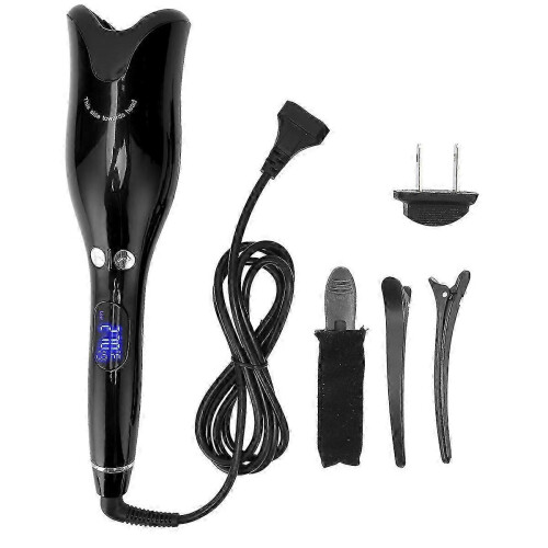 Automatic Hair Curler - Hands-Free Rotating Curling Iron with Adjustable Temperature, LED Display, 110-240V EU Plug