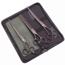 (Z3015 Hei PYS3P) Purple Dragon 8 Inch Dog Grooming Scissors Thinning Shears Professional Cat Pet Scissors Hair Cutting High Quality Z3015-b