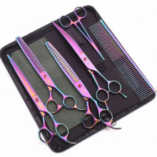 (Z3015 Cai PYYuXZC6P) Purple Dragon 8 Inch Dog Grooming Scissors Thinning Shears Professional Cat Pet Scissors Hair Cutting High Quality Z3015-b