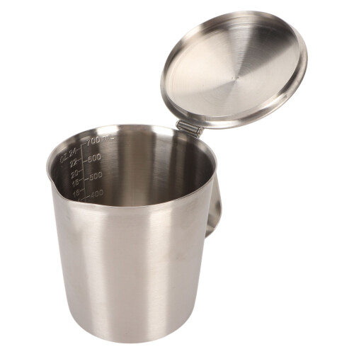 Edelstahl Messbecher mit Skala 700 ml Kaffee 1