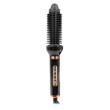 (Black) Rotating Hot Air Brush for Hair Dryer Volumizer Hair Straightener Curling Iron Automatic Curler Styling Brush - MXBC